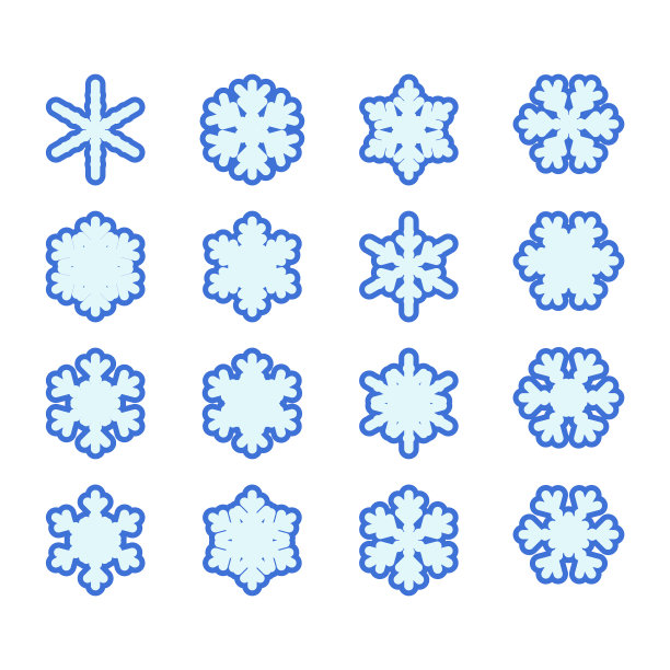 雪花合集图片下载