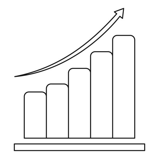 图表图标矢量细线图片下载