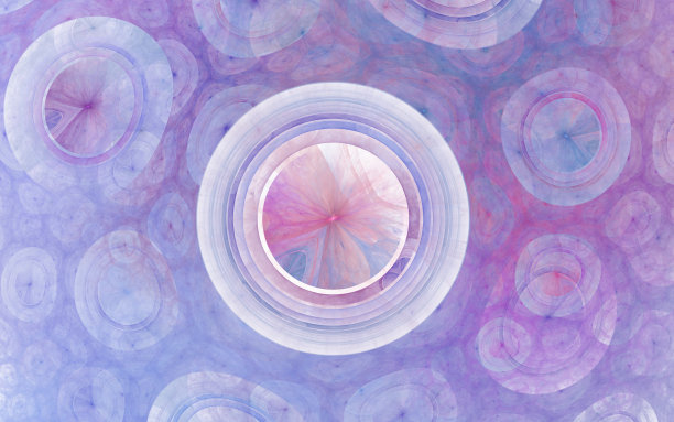 半透明，柔和的泡沫纹理与发光(计算机生成，分形抽象背景)图片下载