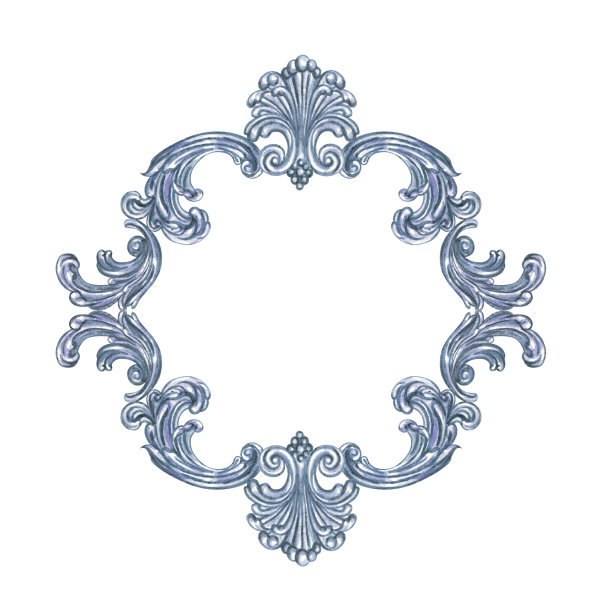 银框架巴洛克风格图片下载
