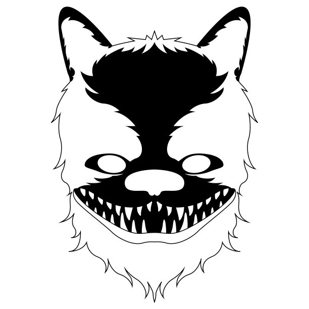 隔离万圣节狼人面具图片下载