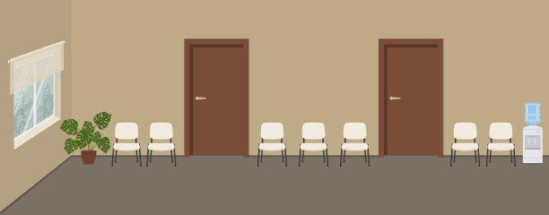 米色的等候大厅。走廊图片下载