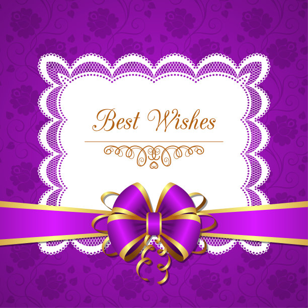 带蝴蝶结的贺卡图片下载