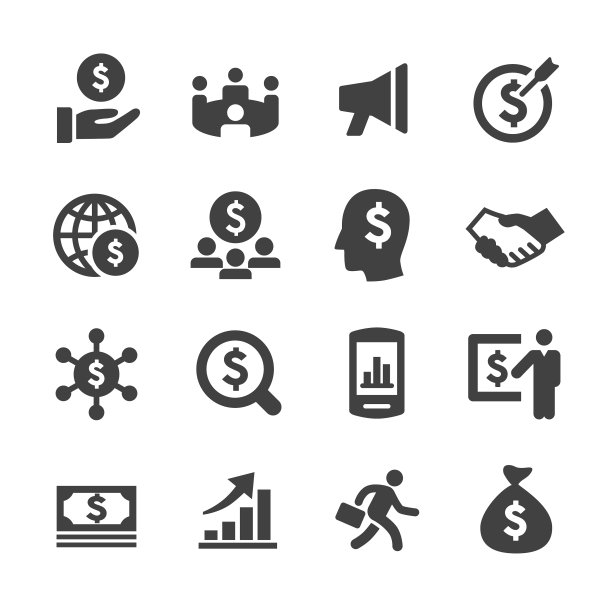 商业和金融图标-顶点系列图片下载