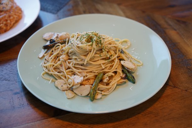 蒜头意大利面图片下载