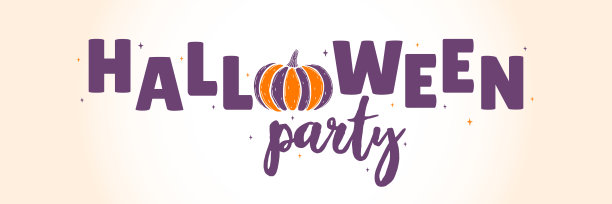 万圣节派对的节日海报。为假日设计一条水平横幅。图片下载
