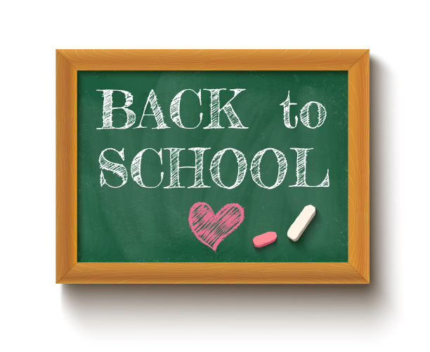 回到学校的黑板上。图片下载