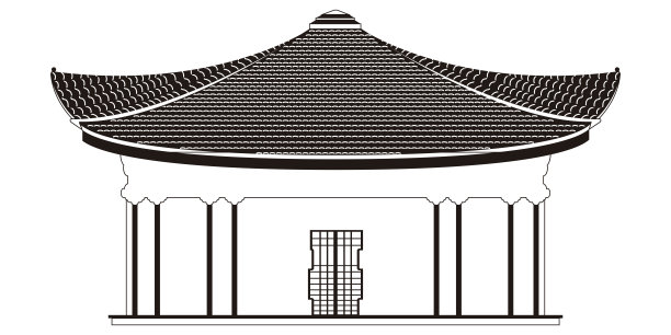 孤立的亚洲建筑图标图片下载