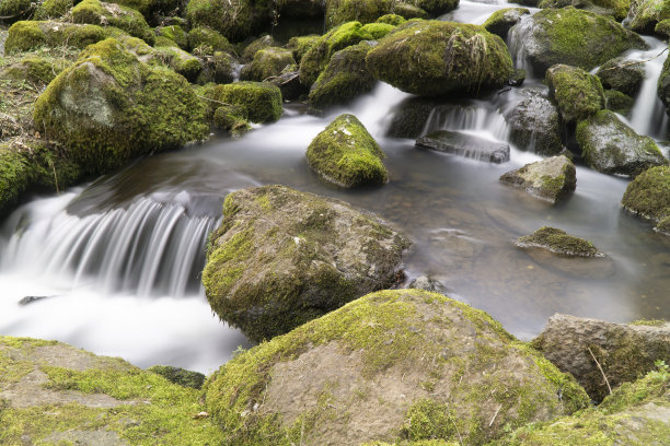 瀑布的流动图片下载