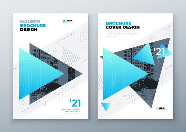宣传册模板排版设计。公司业务年度报告，目录，杂志，小册子，传单模型。孟菲斯风格的创意现代明亮概念图片下载