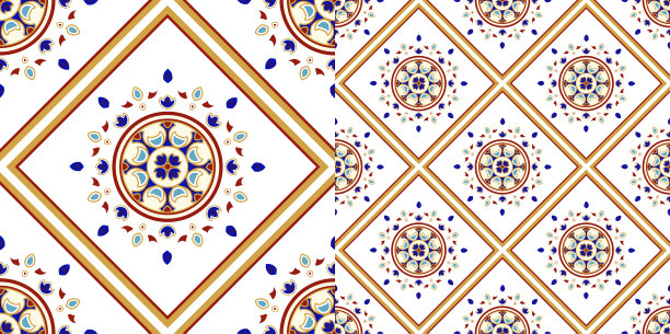 彩色陶瓷模式图片下载