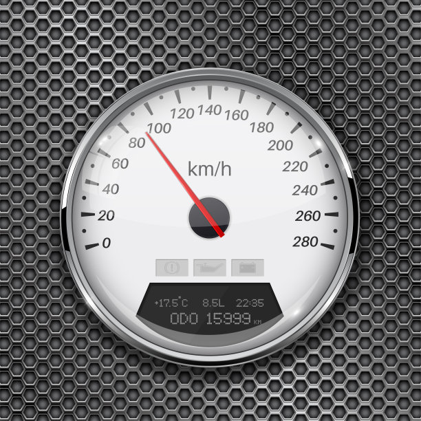 速度计上的金属穿孔背景。每小时90公里图片下载