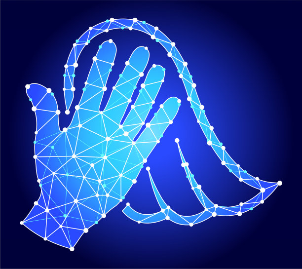 清除蓝色三角形节点向量模式图片下载