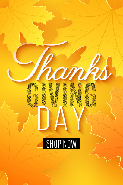 感恩节快乐。海报出售。问候的邀请卡。书法和刻字。秋天的网页横幅。矢量插图。每股收益10图片下载