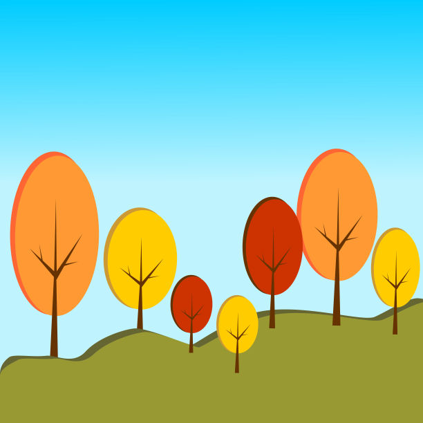 秋天的风景。图片下载