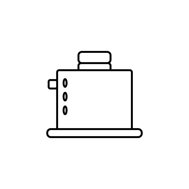 烤面包机简笔画图标图片下载