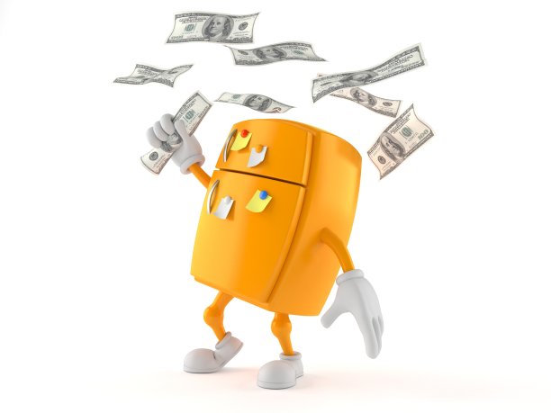 冰箱人物抓钱图片下载