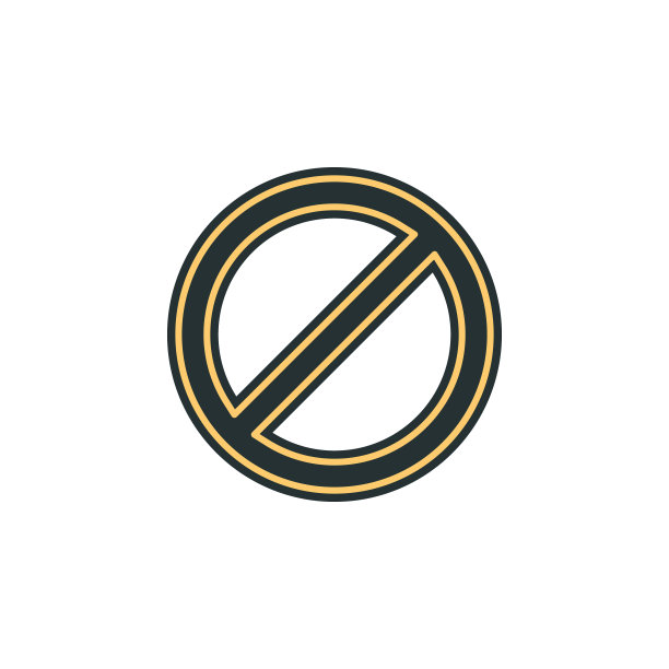 禁止图标。移动概念和web应用的一个颜色的web图标元素。隔离的禁止图标可以用于网页和手机图片下载