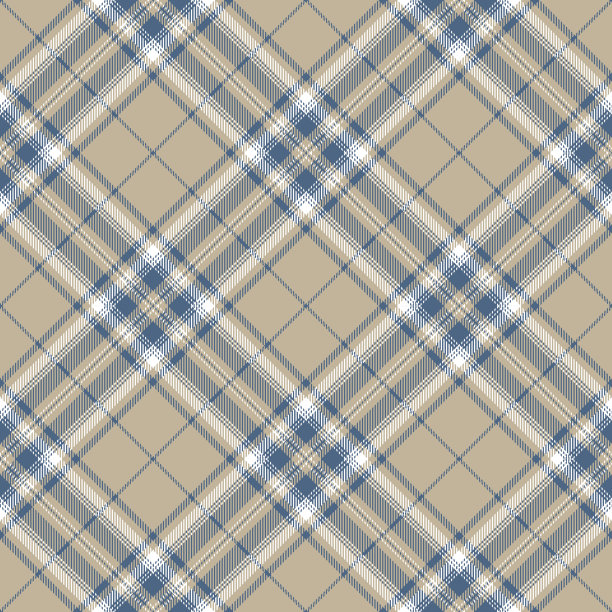 蓝色和灰色苏格兰格子花格纺织图案图片下载
