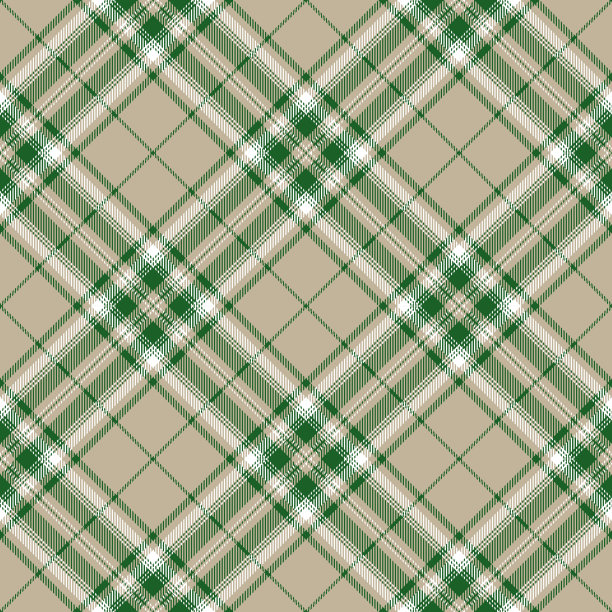绿色和灰色苏格兰格子花格纺织图案图片下载