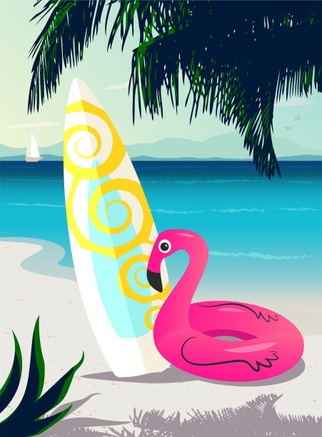 海滩度假图片下载