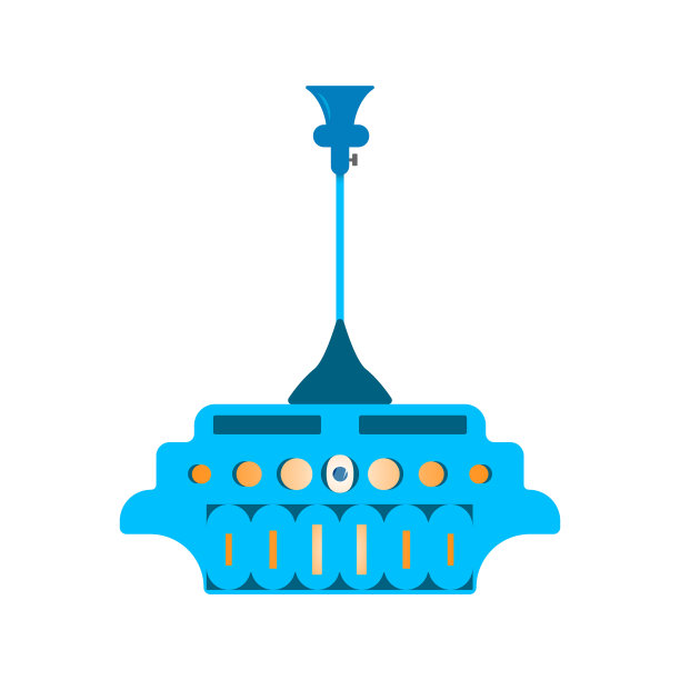 大型顶灯设计隔离在白色图片下载