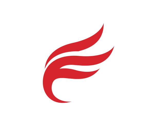 翅膀鸟符号抽象模板图标应用程序图片下载