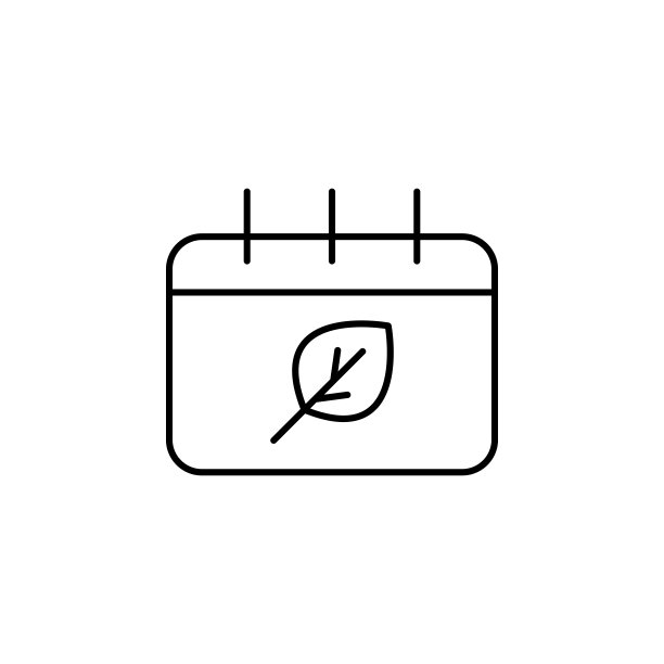 日历图标：用于移动概念和Web应用秋季图标元素，细线条日历图标可用于Web和移动端图片下载