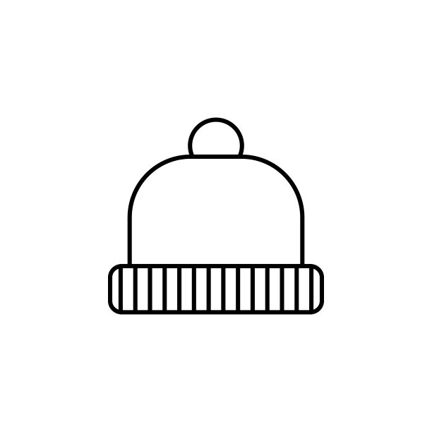帽图标。秋季元素的移动概念和web应用程序图标。细线帽图标可以用于网页和手机图片下载