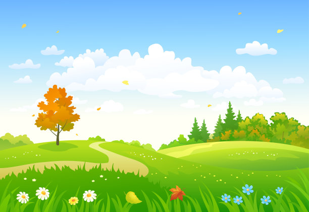 卡通秋季森林图片下载