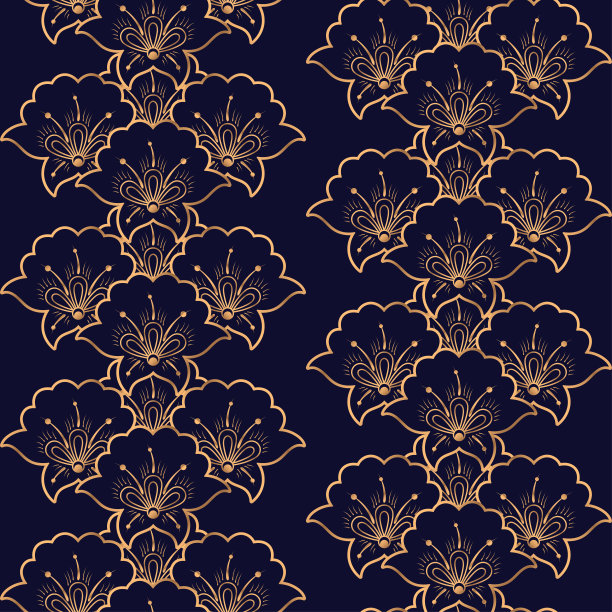 豪华背景矢量。皇家花卉无缝图案。东方设计瑜伽墙纸，美容spa沙龙装饰品，印度婚礼派对，生日包装纸，新娘，节日生日礼物。图片下载