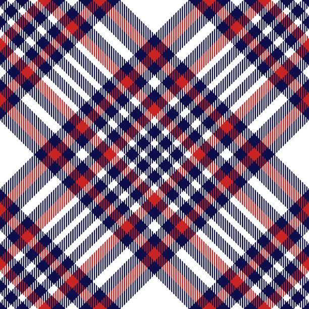 格子图案在红色，白色和蓝色图片下载