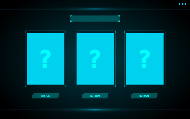 选择一卡，游戏ui界面hud抽象技术设计为数字业务图片下载