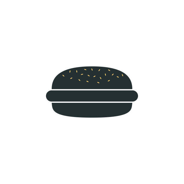 汉堡图标。移动概念和web应用的一个颜色的web图标元素。孤立的汉堡包图标可以用于网络和移动图片下载