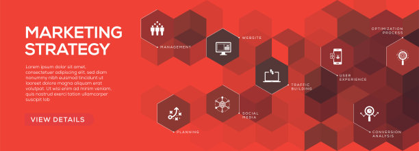 营销策略横幅设计图片下载