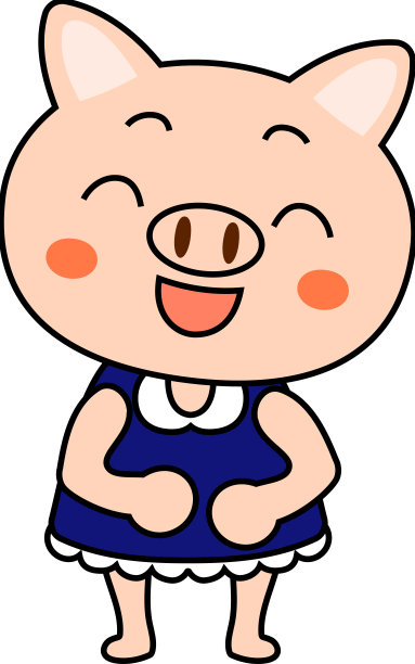 猪孩子的情感表达图片下载