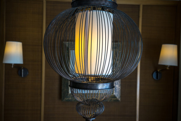 装饰艺术室内灯设计，近距离观看图片下载