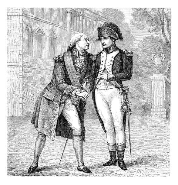 1808年，拿破仑·波拿巴在马拉克会见西班牙国王查理四世图片下载