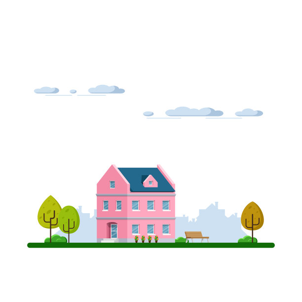 联排别墅,城市景观图片下载