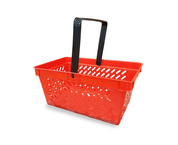 空的购物篮孤立的白色背景图片下载