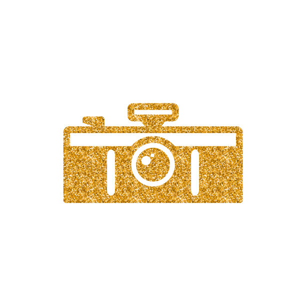 金色闪光图标-全景相机图片下载