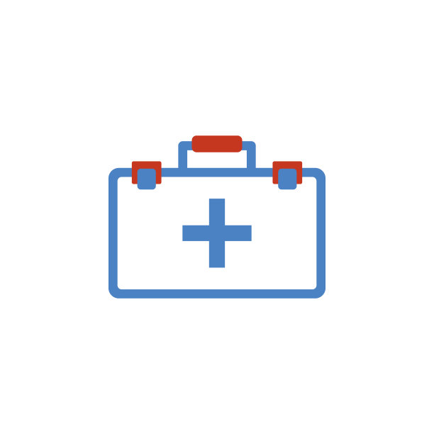 彩色急救箱插图。移动概念和web应用的构建工具元素。详细的急救箱插图可以用于网络和移动。溢价图标图片下载