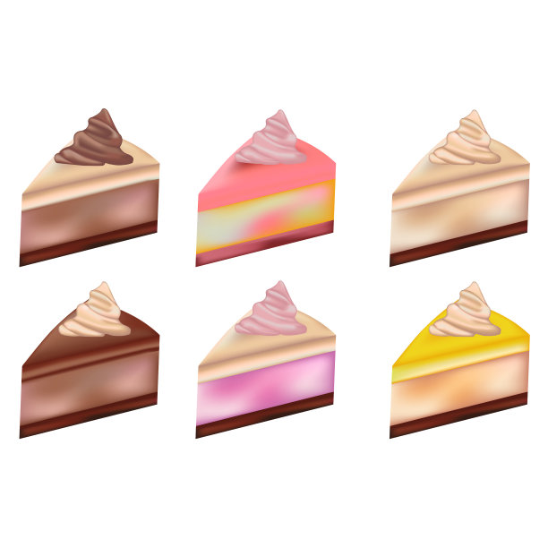 白色背景蛋糕特写镜头素材图片