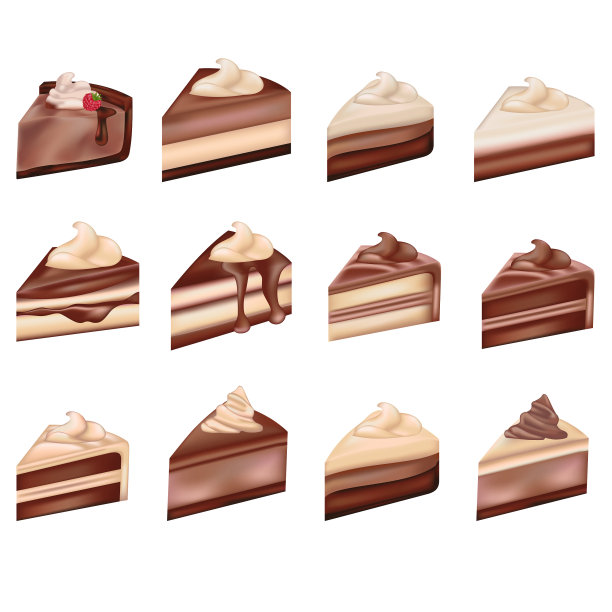 巧克力芝士蛋糕集图片下载