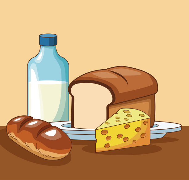 健康食品的卡通图片下载