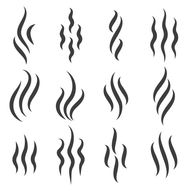 蒸汽或暖香的气味痕迹图片下载