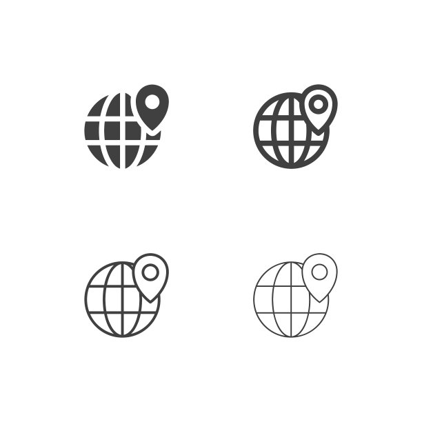 全球定位图标-多系列图片下载