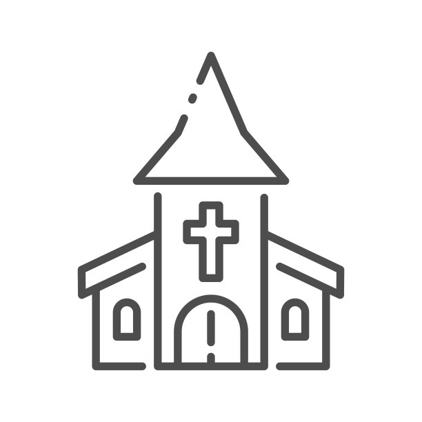 教堂的轮廓图片下载