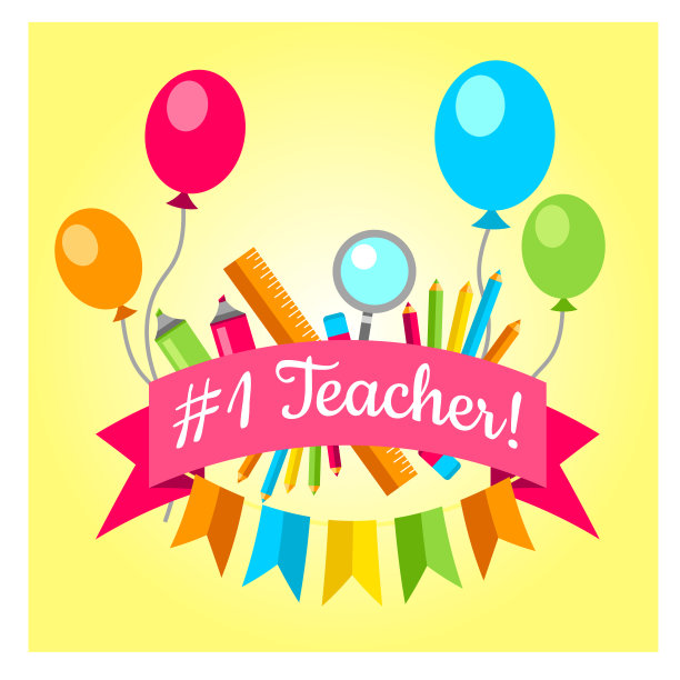 欢迎回到学校的礼品卡。矢量插图集合。图片下载