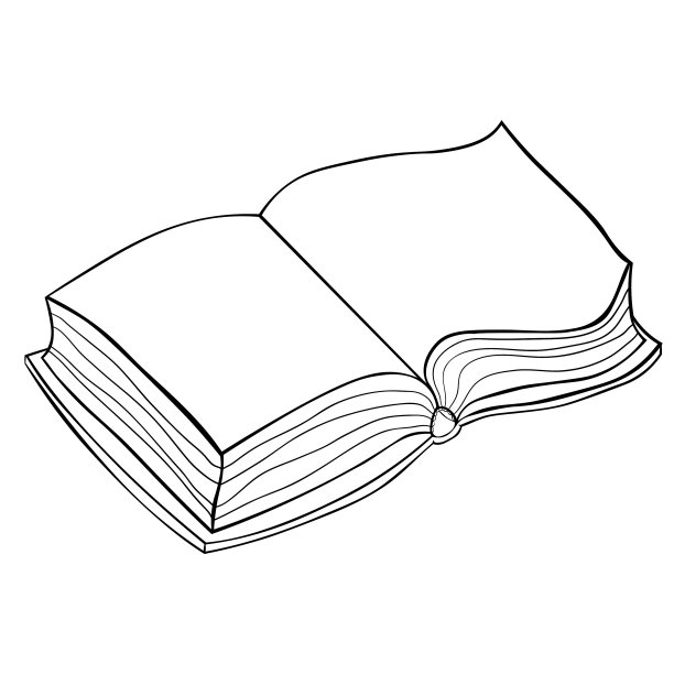 书一页一页地打开。矢量图图片下载
